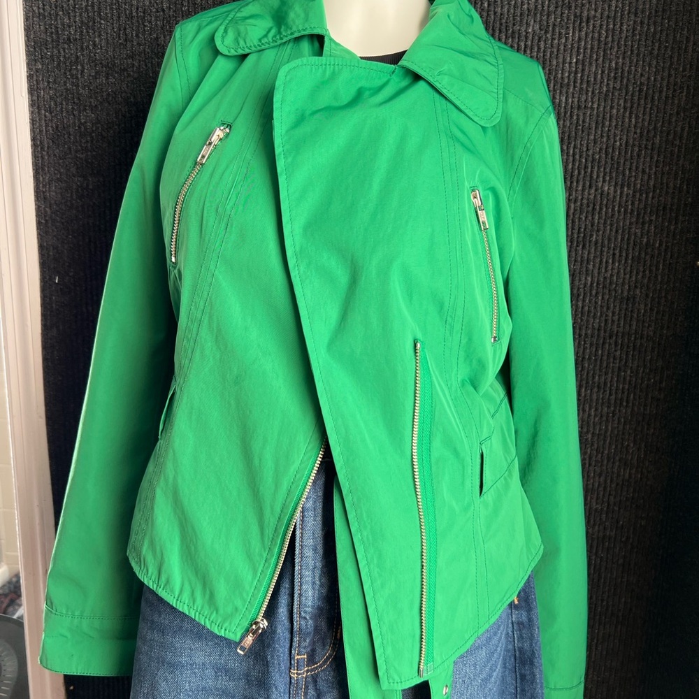 Express Vibrant Green Utility Jacket - image 4
